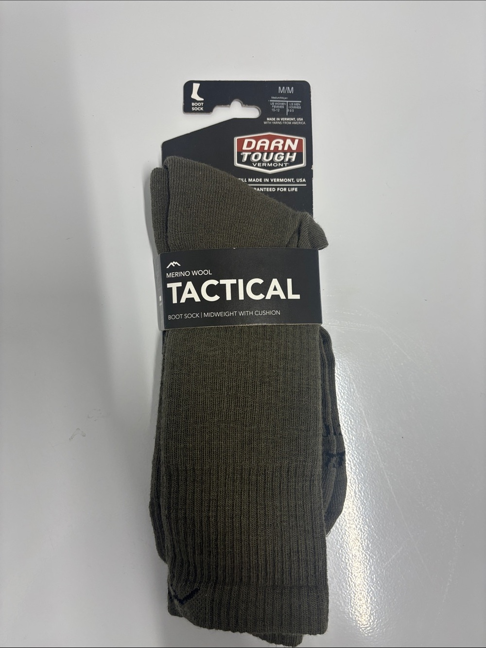 Darn Tough Tactical Merino Wool Boot Socks Foliage Green T421 size medium NWT